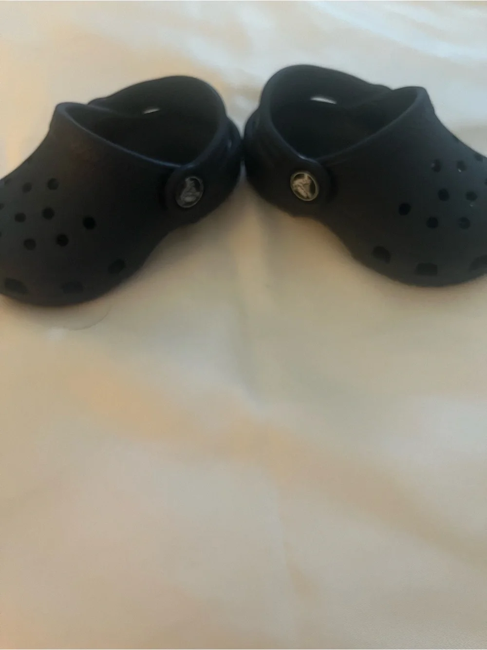 Crocs Kids Navy Blue Lightweight Clog Sandals Sz 5